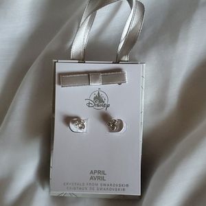 Mickey Mouse  Swarovski crystal Birthstone earring